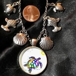 Sea Turtle & Friends Necklace 19”
